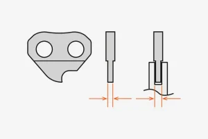 Debljina lanca motorne testere - 2D crtež